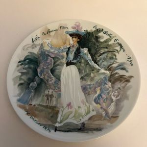 Vintage D' Arceau - Limognes Les Femmes Du Siecle 1900 Collection Plate by FR